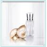 China Clear Frosted Perfume Spray Bottles Refill Glass Fine Mist With Anodized Aluminum Cap wholesale