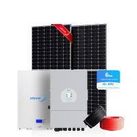 China Good price photovoltaic solar energy battery storage system hybrid 6kw kit complete solar system on sale