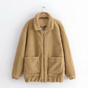 China Fashion lamb wool warm coat /Cashmere outer wear/customized lana overcoat supplier