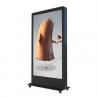 China Face Recognition Camera LCD Advertising Digital Signage Display Kiosk With Wheels wholesale