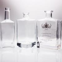 China 200ML 500ML Square Crystal Whiskey Decanter Premium Glass FDA on sale