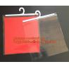 reusable transparent hanger hook plastic bags,degradable d2w hdpe/ldpe die cut /