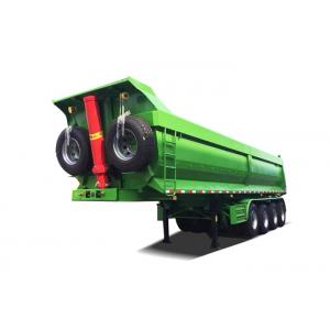 Q345 Carbon Steel Low Bed Container Trailer Heavy Duty Leaf - Spring Suspension