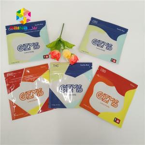China Recyclable Herbal Incense Packaging Plastic Bags 3 Side Sealed Custom With Zipper supplier