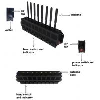China Gsm / 4g Radio Frequency Blocker Mobile Cellphone Signal Jammer For Large Areas on sale