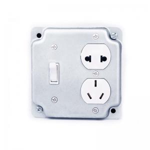 China 4 One Duplex Receptacle Pre Fabrication Electrical Box Covers For Gang Box Inside supplier