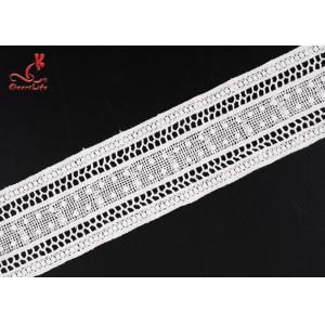 China 5.2cm Width Water Soluble Lace Trimming For Straight Skirt Tail Design supplier