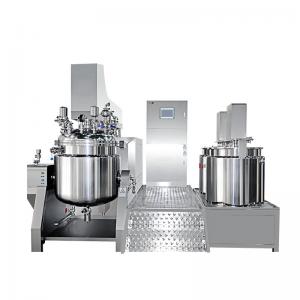 Homogeneous Vacuum Emulsifying Machine Hydraulic Lifting Cosmetic Cream Mixer