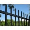 China 1.8 X 2.4m Wrought Iron Look Fence Black Powder Coated Galvanized Bar wholesale