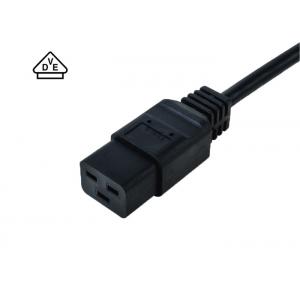 Heavy Duty European Power Cord IEC 320 C19 Power Cable H05VV-F 3*1.0-1.5MM2