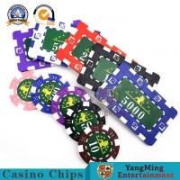China 760 Pcs American ABS Clay Poker Fancy Chip Set Texas Holde’M Game Iron Core Anti-Counterfeiting Chip Set on sale