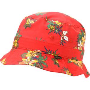 China Outdoor Camping Floral Red Cotton Bucket Hat For Women Flower Patterns Available supplier
