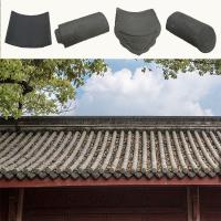 China Plain Snow Resistant Chinese Clay Roof Tiles Fireproof on sale