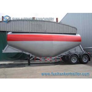 China 2 Axis V Shape 30m3 Cement Powder Trailer Container Semi Trailer supplier