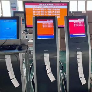 China Self Service Queue Management Kiosk 17 Inch / 19 Inch Wireless LCD Display supplier