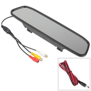 China Digital Rear View Mirror LCD Screen 4.3 Inch DC12V To 24V With Universal Mount Clip supplier