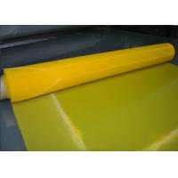China 80T Yellow Polyester Silk Screen Printing Mesh For Textile Printing , 30-70m/ Roll on sale