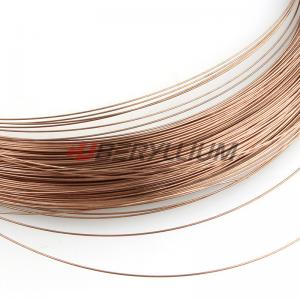 China DIN.2.1247 CuBe2 Beryllium Copper Wire For Spring Connectors supplier