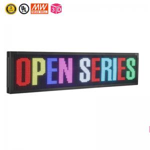7 Color Programmable Scrolling LED Signs 10mm Wifi Programmable LED Sign