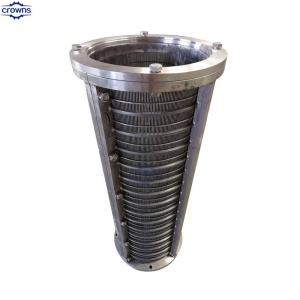 China stainless steel 150 300 750 microns wedge wire drum screen filter screen replacement supplier