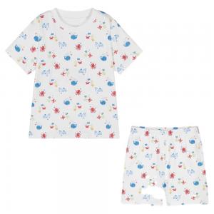 Summer Baby Custom Printed Organic Cotton Toddler Baby Clothing Sets Baby Boys Girls Clothing Sets