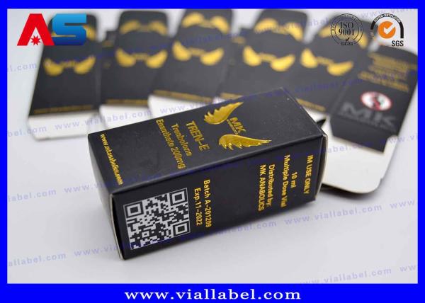 Customized 10ml Vial Boxes With Matt And Glossy Laminated Overlay