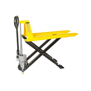 Small Size Scissor Pallet Truck , High Lift Pallet Truck With Lifting Height 800mm