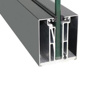 Aluminum Glass Fence Secure Channel Perfect for 10-17mm Glass and Indoor or Outdoor