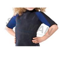 China Premium Neoprene 2mm Kids Shorty Wetsuit Laminated With Nylon Jersey Double Side on sale