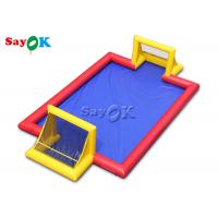 China Kids Inflatable Games 10x7x2.5mH Digital Printing Inflatable Football Field For Kids on sale