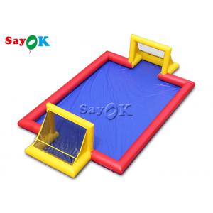 China Kids Inflatable Games 10x7x2.5mH Digital Printing Inflatable Football Field For Kids supplier