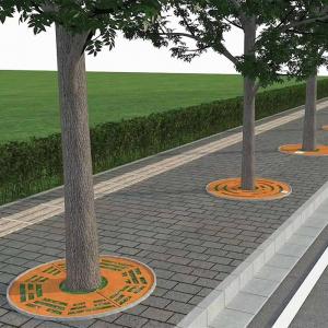 China Pathway Corten Steel Gratings Safety Grating Panels Tree Guard Metal Tree Cover Grating supplier