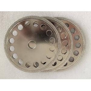 China Ruedas de diamantes soldadas al vacío de alto rendimiento para rectificar hierro fundido con forma personalizable de D40/45 Grit y larga vida útil supplier