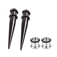 China Bngukju 1G Double Flared Piercing Plugs and Taper Steel Ear Flesh Expander for for sale