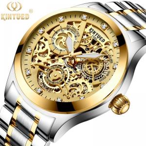 China KINYUED good quality tourbillon movement watches men luxury brand automatic mechanical mens watch supplier