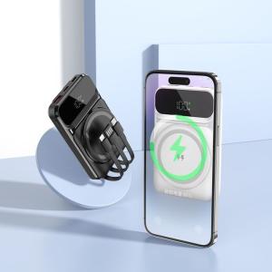 China OEM 10000mAh Banco de energía magnético Banco de energía de carga súper rápida inalámbrico / cableado wholesale