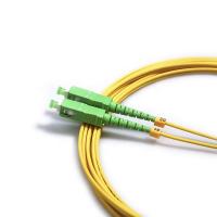 China Duplex OS2 patch cord SC APC SC APC single mode optical fiber on sale