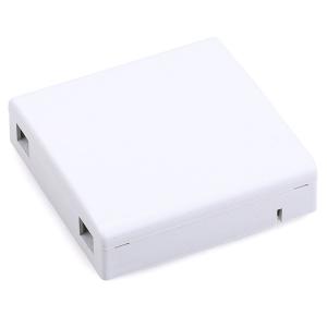 China Indoor Plastic FTTH Termination Box , 2 Fiber Wall Outle Cable Termination Box supplier