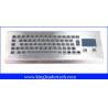 China IP65 Rugged Mini Industrial Desktop Keyboard Metal With Touchpad wholesale