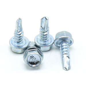 China Stainless Steel Washer Head Screws / Hex Washer Head Sheet Metal Screws supplier