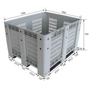Standard Sizes HDPE Collapsible Plastic Pallet Box, Heavy Duty Industry Storage Use Collapsible Plastic Mega Bin