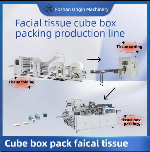 V Fold Facial Tissue Production Line Automatic Machine Interfold Making Machinery Hand Towel