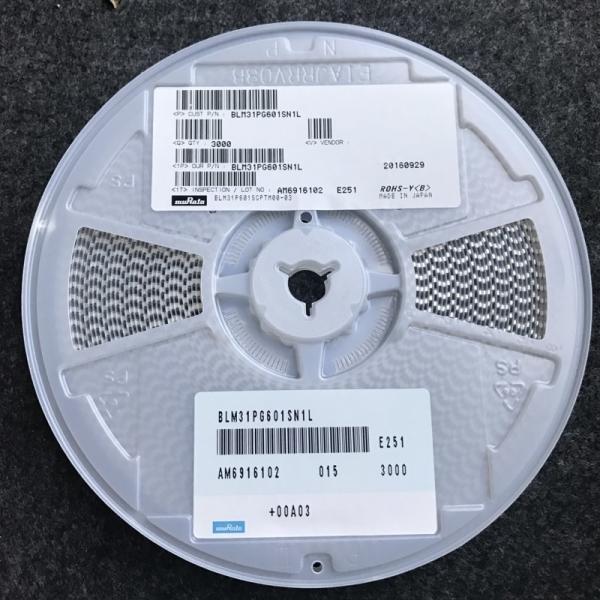 BLM31PG601SN1L 600Ω Ferrite Bead 1206 Size 3A Rated Current High Impedance@100MHz AEC-Q200 -55°C to +125°C