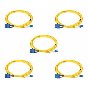 China 2 Meters Duplex LC To SC Single Mode Fiber Patch Cable 0.3dB Interchangeability supplier