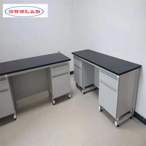 China Standard Size White Chemistry Lab Workbenches Ensuring Precise Experimental Results supplier
