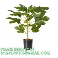 China Real Touch 120cm Artificial Tree Bonsai Plant Fig Tree Ficus Carica Decorative Tree Artificial Plant Home Decor on sale