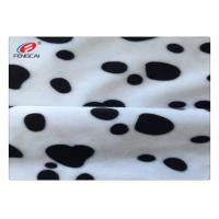 China 1.5mm Pile Velboa 100% Polyester Plush Toy Fabric Animal Print on sale