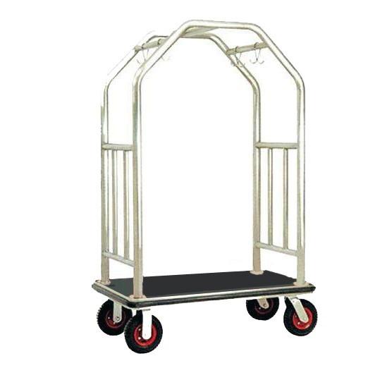 Bright Luggage Cart Hotel Display Stand With Hooks / Luggage Cart Hotel Luggage