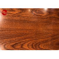 China Z60 Dx51d Pre Painted Sheet , Wooden Pattern Colour Coated Galvanised Sheets on sale