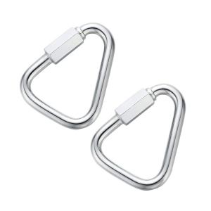 Stainless Steel Delta Quick Link Triangle Locking Connectors for SS316 Carabiner Link